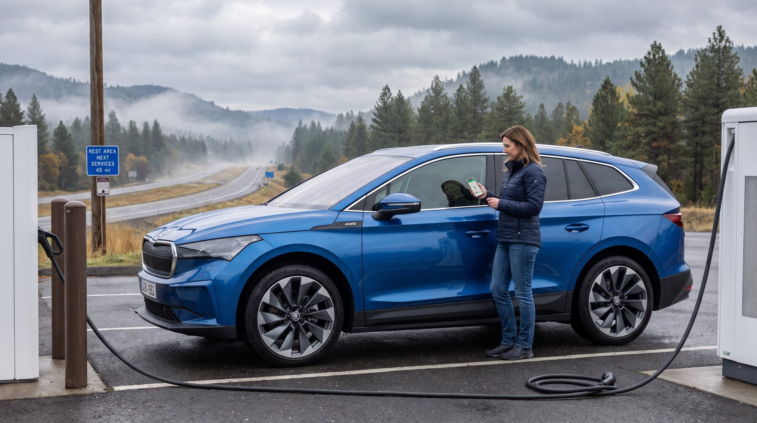 skoda enyaq iv 80x r&auml;ckvidd