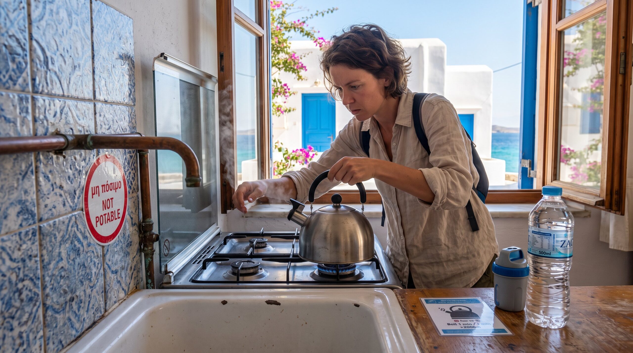 can you drink boiled tap water in greece
