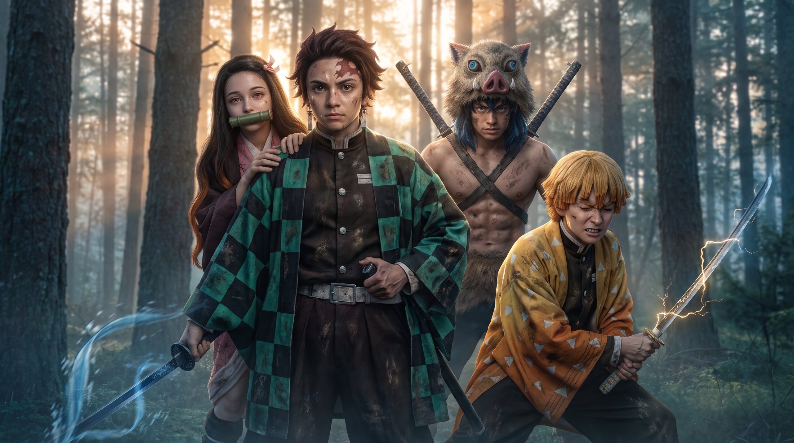 huvudfigurer i kimetsu no yaiba