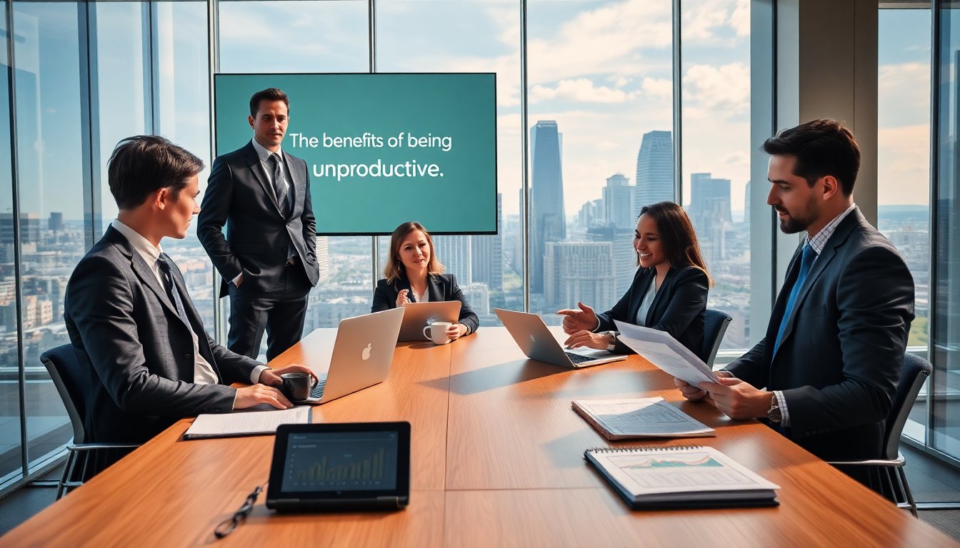 the benefits of being unproductive modernbusinesslife